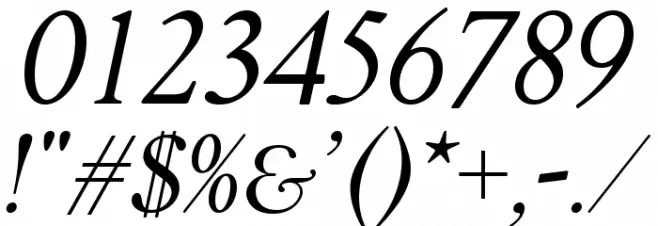 FlankerGriffo-Italic Font OTHER CHARS