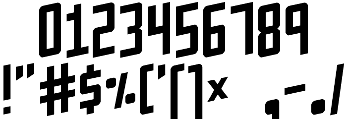 Flaphead Font OTHER CHARS
