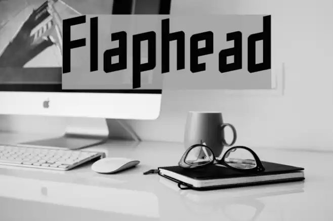 Flaphead خط examples