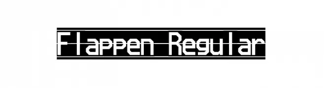 Flappen Regular  font caratteri gratis