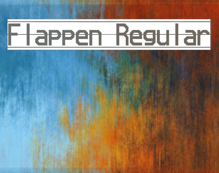 Flappen Regular Font examples