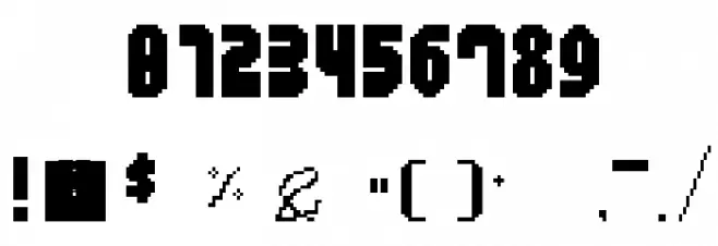 Flappy Bird Regular Font OTHER CHARS