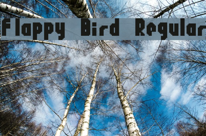 Flappy Bird Regular Font examples