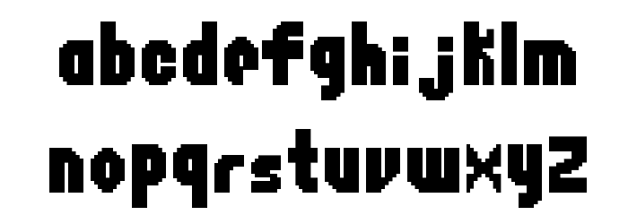 Flappy Bird Regular Font LOWERCASE