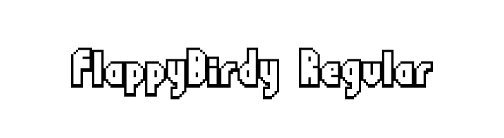 FlappyBirdy Regular  Скачать бесплатные шрифты