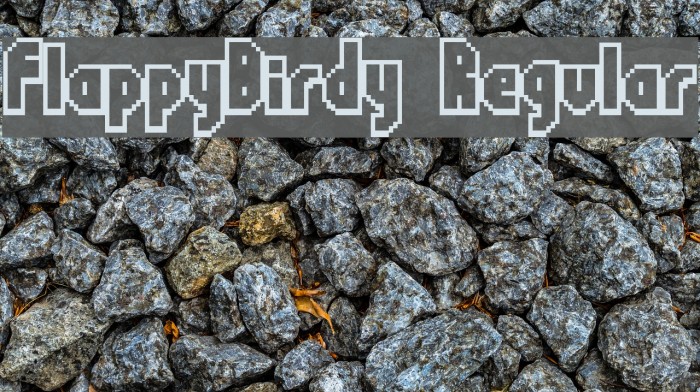 FlappyBirdy Regular Font examples