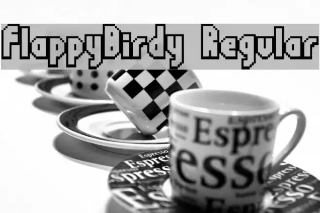 FlappyBirdy Regular Font examples