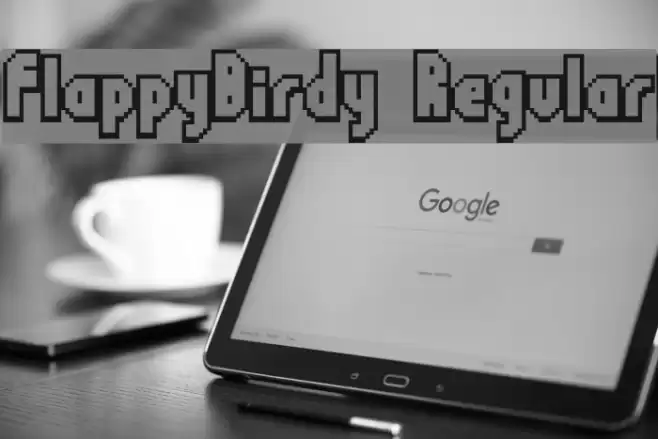 FlappyBirdy Regular Font examples