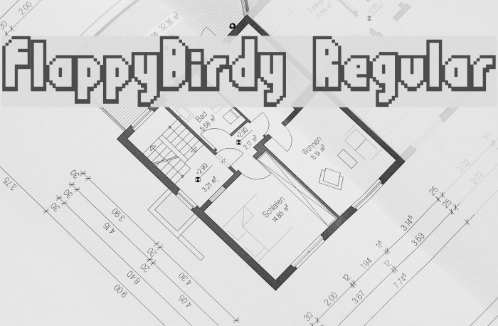 FlappyBirdy Regular Font examples