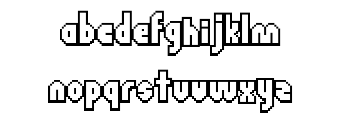 FlappyBirdy Regular Font LOWERCASE