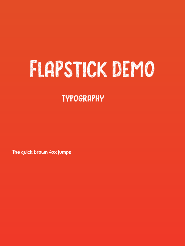 Flapstick DEMO Poster