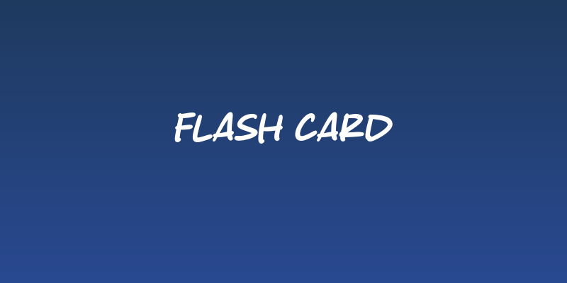 Flash Card Social Header