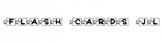 Flash Cards JL  baixar fontes gratis