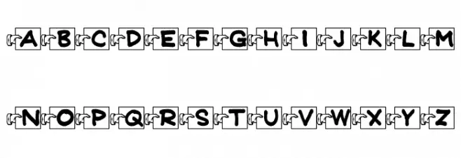 Flash Cards JL फ़ॉन्ट अपरकेस