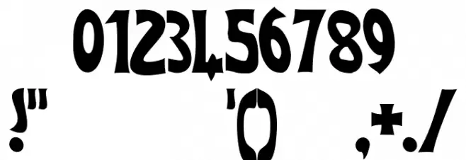 Flash Gordon Font OTHER CHARS