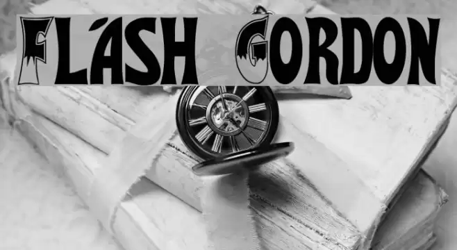 Flash Gordon Font examples