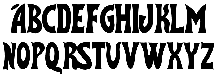 Flash Gordon Font LOWERCASE