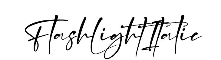 Flash Light Italic  Frei Schriftart Herunterladen