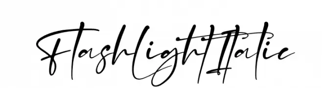 Flash Light Italic  免费字体下载