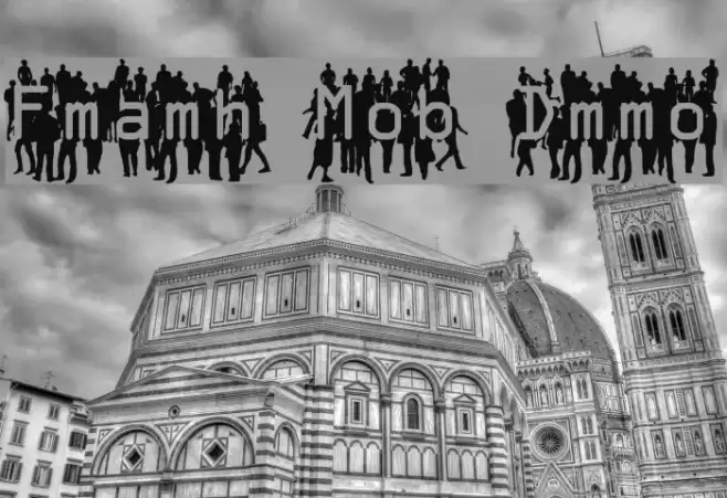 Flash Mob Demo Font examples