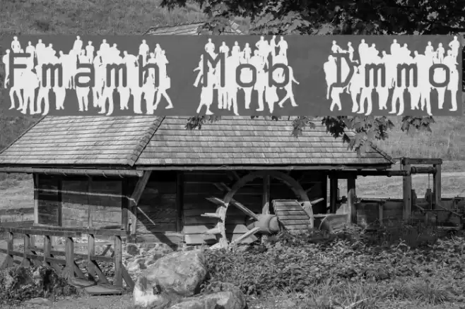 Flash Mob Demo Font examples