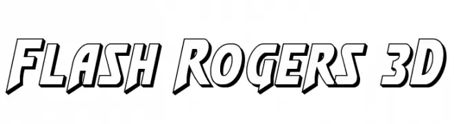 Flash Rogers 3D  フリーフォントのダウンロード