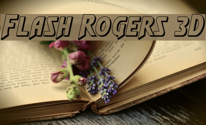 Flash Rogers 3D Font examples