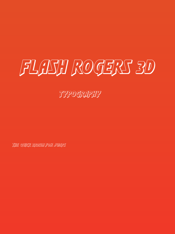 Flash Rogers 3D Poster