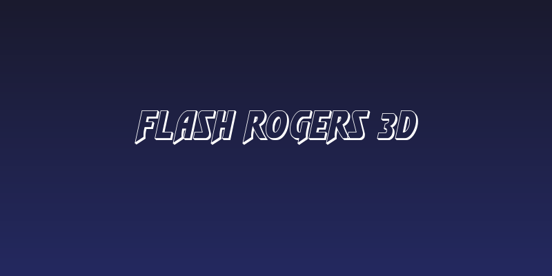 Flash Rogers 3D Social Header