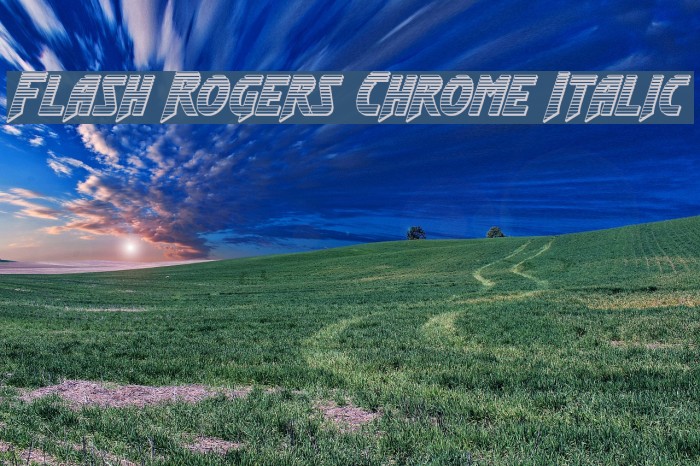 Flash Rogers Chrome Italic Example 3