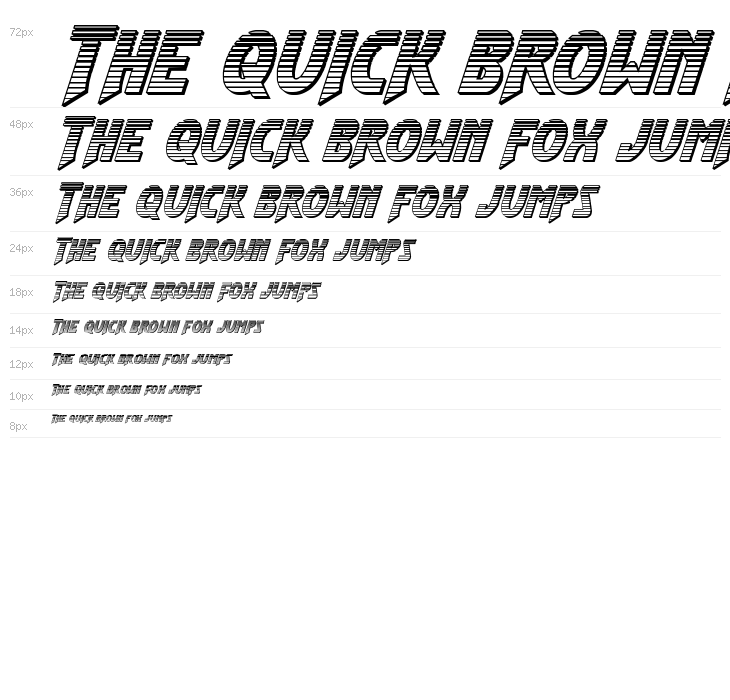 Flash Rogers Chrome Italic Waterfall