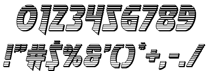 Flash Rogers Chrome Font OTHER CHARS
