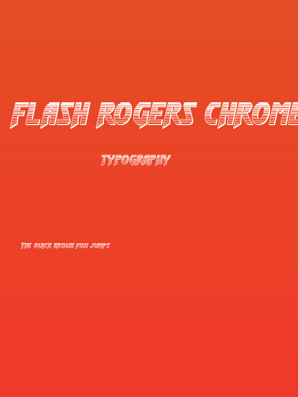 Flash Rogers Chrome Poster