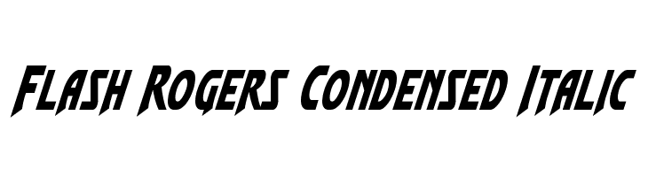 Flash Rogers Condensed Italic  Fuentes Gratis Descargar