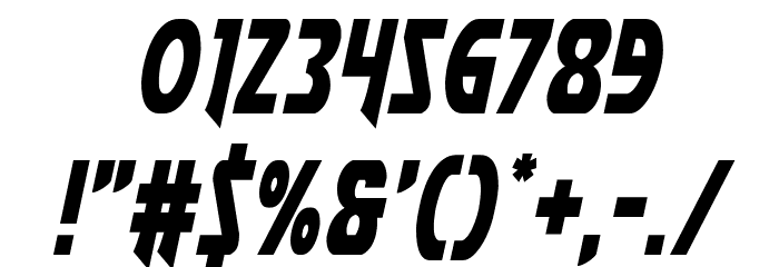 Flash Rogers Condensed Font OTHER CHARS