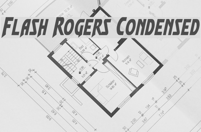 Flash Rogers Condensed Font examples
