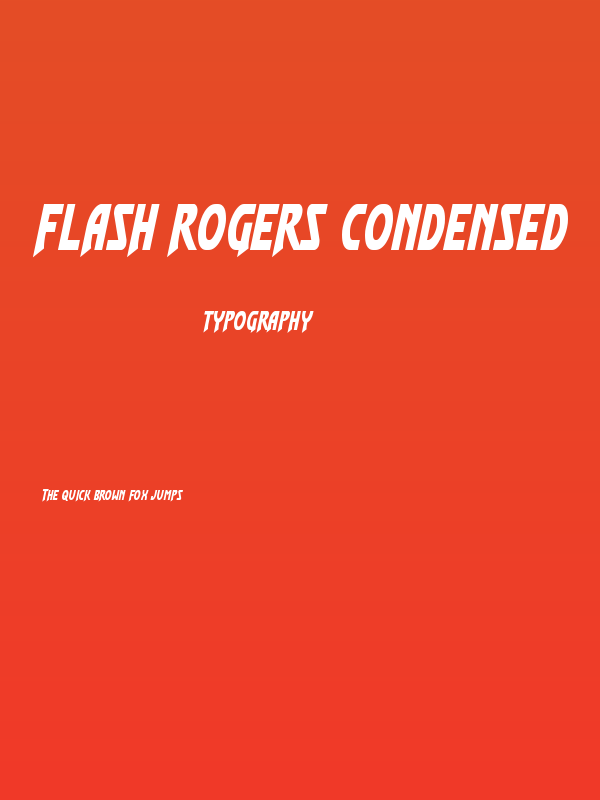 Flash Rogers Condensed Poster