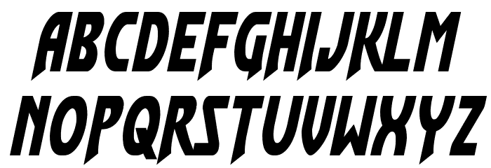 Flash Rogers Condensed Font LOWERCASE