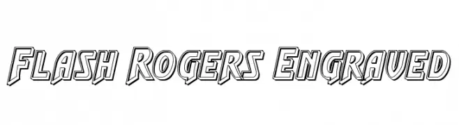 Flash Rogers Engraved  フリーフォントのダウンロード