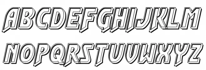 Flash Rogers Engraved フォント 大文字