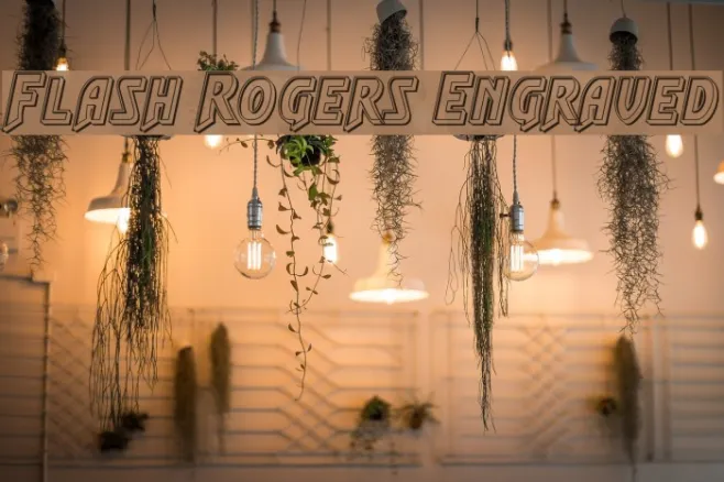 Flash Rogers Engraved Example 2