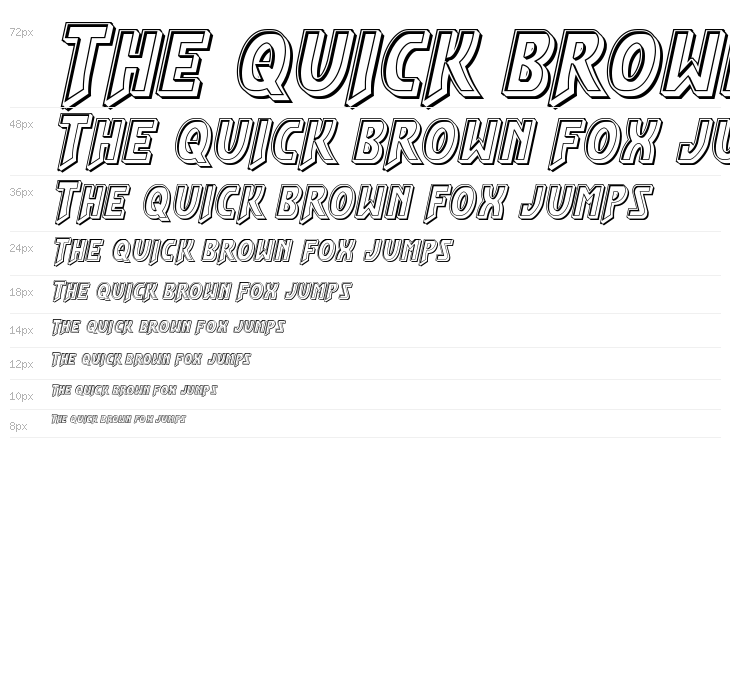 Flash Rogers Engraved Waterfall