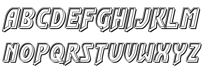 Flash Rogers Engraved Font LOWERCASE