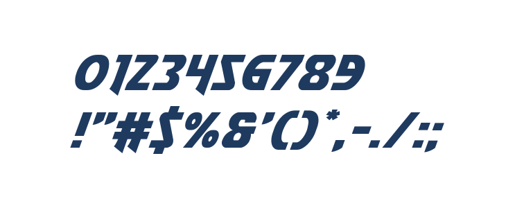 Flash Rogers Expanded Italic Other Characters
