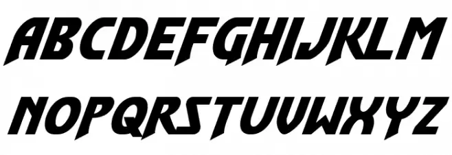 Flash Rogers Expanded Italic Fonte MAIÚSCULAS