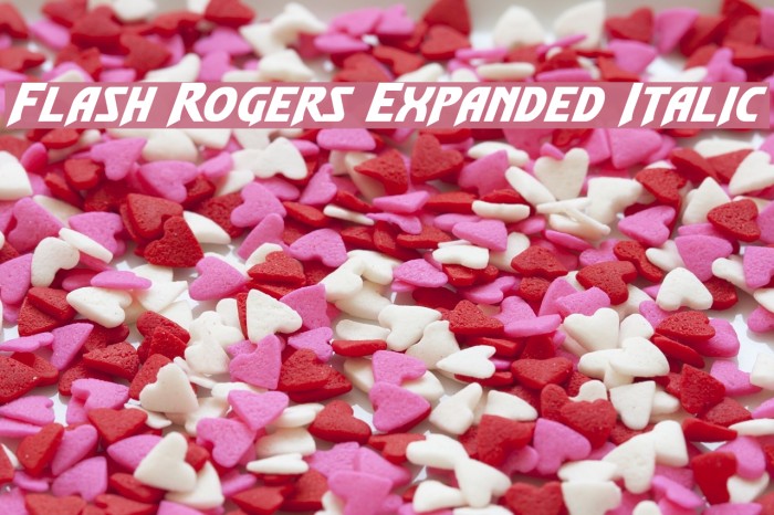 Flash Rogers Expanded Italic Example 3