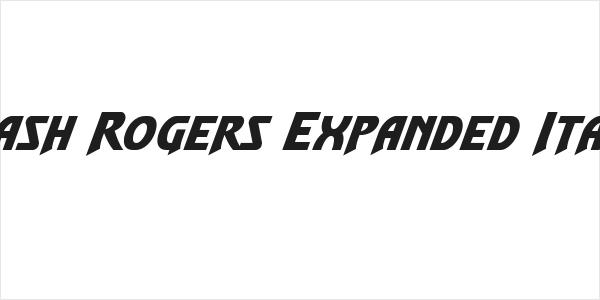 Flash Rogers Expanded Italic Logo