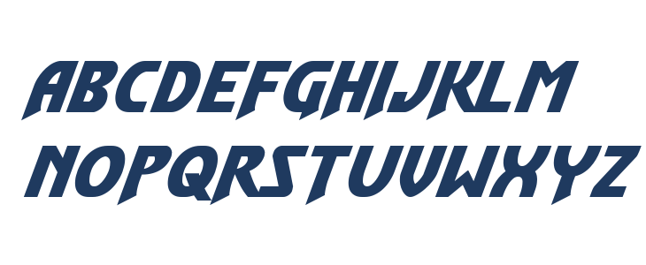Flash Rogers Expanded Italic Lowercase