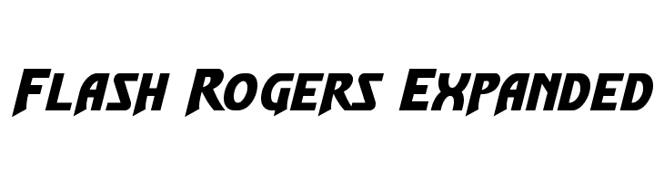 Flash Rogers Expanded  Frei Schriftart Herunterladen
