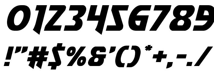 Flash Rogers Expanded Font OTHER CHARS